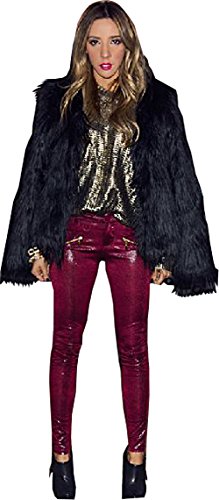 ジャケット ブルゾン 毛皮 フェイクファー セクシー 長袖 デート キュート カジュアル レディース 秋物 冬物 可愛いスカーフ付き R468