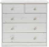 Steens 17801213 Kommode Mario 73 x 78 x 35 cm Kiefer massiv, white wash