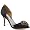Badgley Mischka Women's Lacie Open-Toe Pump,Black Satin,5.5 M US