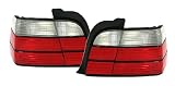 Produkt-Bild: R&uuml;ckleuchten Set, passend f&uuml;r 3er BMW E36 (nur Limo.). Ausf&uuml;hrung: Rot/Wei&szlig;.