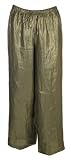 Sutton Studio Womens Gold Linen Drawstring Straight Leg Pant Petite Medium