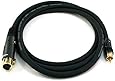 Monoprice 104785 Premier Series XLR Female to RCA Male 16AWG Cable - 6-Inch (15.2 Centimeters) - Black