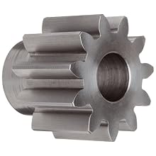 Boston Gear Spur Gear, 14.5 Pressure Angle, Steel, Inch, 5 Pitch
