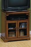 Dartmouth Swivel-top Tv Stand 28w Glass-door French Walnut