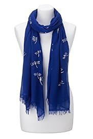 Per Una Foil Dragonfly Print Scarf