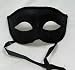 Black Venetian Masquerade Mask with Glitter and Gothic Designs