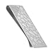 Men's Money Clip with a Pebble Steel Pattern
