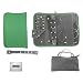 Anti-Tarnish Jewelry Organizer - Teal - with Removable Ring Stub, Earring Pad, Inner Bracelet Pouch,
