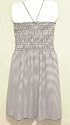 Juniors Plaid Plaid Babydoll Mini Dress/Cover Up w/Halter Tie Neck