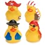 One Dozen (12) Mini Pirate Rubber Ducks Duckie Ducky Party Favors