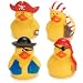 One Dozen (12) Mini Pirate Rubber Ducks Duckie Ducky Party Favors