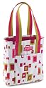 Jansport Classic Tote White & Pink 2 Square