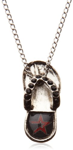 MLB Houston Astros Crystal Flip Flop Necklace