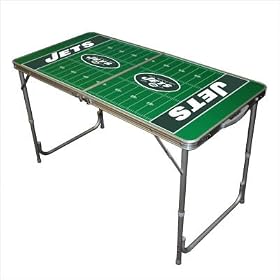 Click here to buy New York Jets 24 x 48 Table by Tailgate Toss.