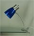 Tools & Hardware : Grandrich CLC-2015 Dual Shade Gooseneck Clip Reading Lamp in Satin Steel with Blue Shade
