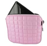 41wJo8jeM0L. SL160  rooCASE Netbook Memory Foam Case for MSI Wind U160 006US 10 Inch Netbook Black (Faux Leather   Pink)