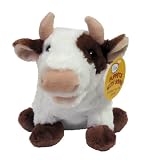 RBI Toys Maggie the Mooing Cow Puppet with Sound - Brown/White