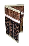 Zig Zag Handpainted Cotton Wallet