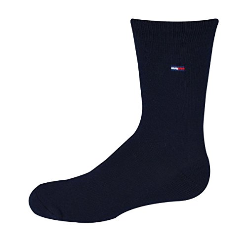 Tommy Hilfiger Kid's Socks Flat Knit Crew Classic Navy 3pairs