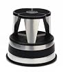 Cramer 1001-01 Kik Step Rolling Step Stool, Silvertone