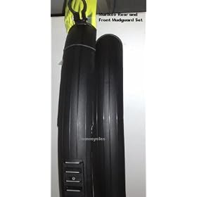 Complete Bicycle MUDGUARD SET Front and Rear Black