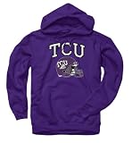 TCU Horned Frogs Purple Football Helmet Hooded Sweatshirt