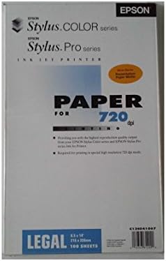 Espon C13S041067 Paper for 720 dpi Printing Legal 8 1/2" x 14" [216 x 356mm]