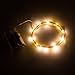 BINZET 50 LEDs 3AA Battery Operated Copper Wire String Light, 2 Meters (No Remote), Warm White