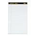 TOPS Docket Gold Pad, 8.5 x 14 Inches, Legal Size, Legal Rule, 20 Pound Stock, 50 Sheets, 12-Pack, White (63990)