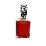 Silver Stone Pendants, Size: 32mm (1.3 inches)