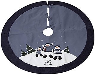 Seattle Seahawks 48'' Snowman Tree Skirt