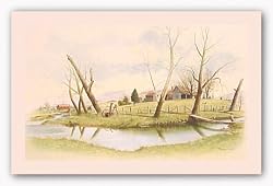 Original Day of Rest by Howard Burger 26"x40" Art Print Poster