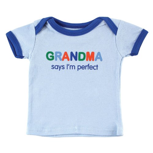 Baby Sayings Tee Top - Traditional Boy, Grandma, 0-3 Months