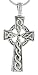 Sterling Silver Celtic Cross 1 7/16 (36mm) With a thin 18 Silver Box Chain