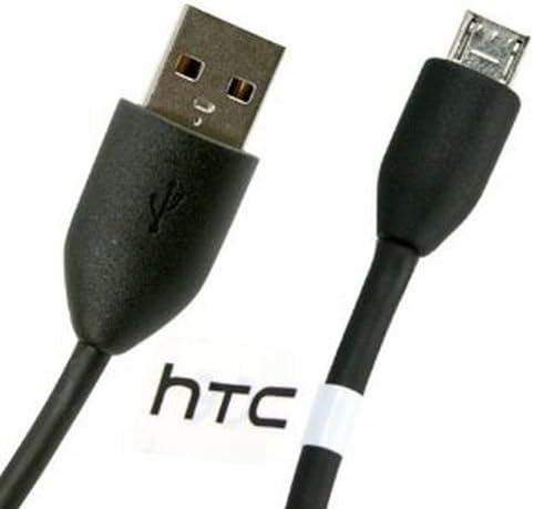 OEM HTC MICRO USB CABLE FOR HTC ONE, ONE M7, ONE M8, ONE M9, ONE A9, HTC DESIRE SERIES (Black)