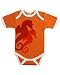 Happy Print SS Body Suit, 0 - 3m, Pumpkin - Seahorse