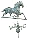 Good Directions 580V1 Full Size Horse Weathervane, Blue Verde