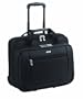 SOLO Classic Collection Rolling Laptop Portfolio Case Holds Notebook Computer up to 17 inches, Black, PT136-4