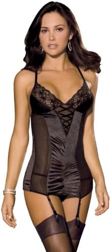 Rene Rofe Women's 2 Pc St Sat/lace Garter Slip/g