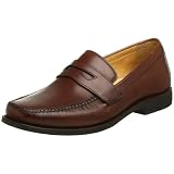 Johnston & Murphy Ainsworth Penny Slip On,Mahogany,12 M