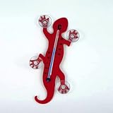 Eigenschaften MIK funshopping  / Thermometer aus lackiertem Metall GECKO rot