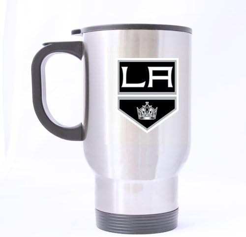 Custom Los Angeles Kings Team Logo Travel Mug 14 oz 100% Stainless Steel Sliver