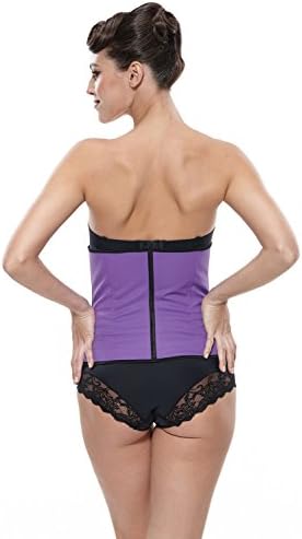 Franato Women's Underbust Corsets With Rubber Boning XXX-Large Purple