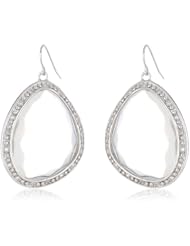 Miriam Salat Resin and Cubic-Zirconia Single Nugget Drop Earrings