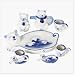Kitchen & Housewares : 10 Pcs china Cat mini miniature Teaset Tea Pot Cup Set