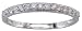 Jewelry : 18KW Diamond Stacker Band