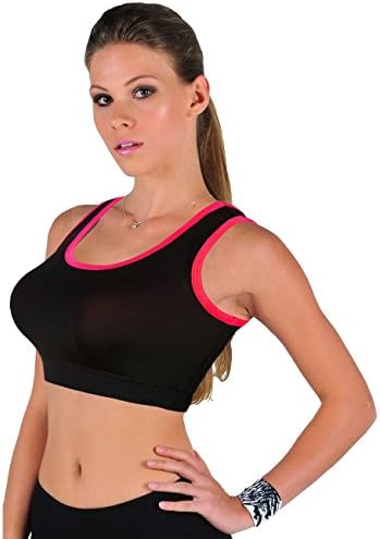 SWGD Women's Soft Wire Free Jogger Yoga Workout Sports Bra Black XL