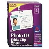 Avery Fold and Clip Photo ID Badges (2949)