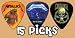 Metallica 15 Single Sided Guitar Picks