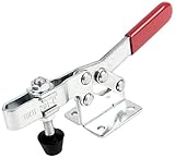 uxcell ハンドオペ ノンスリップハンドル 水平トグルクランプ 182Kg 401Lbs 201C レッド